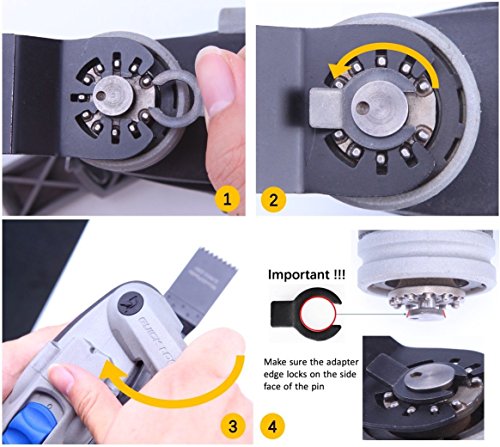 EZARC Carbide Oscillating Saw Blades for Hardened Metal, 3-Pack - size: 3PCS