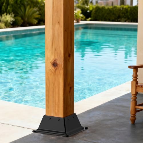 4x4 Deck Post Base, Post Brackets, 10 Pcs, Inner Size 3.6"x3.6"