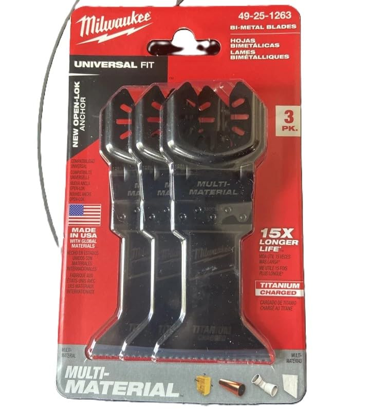 MILWAUKEE'S Multi Tool Blade Pack,PK3, (49251263)