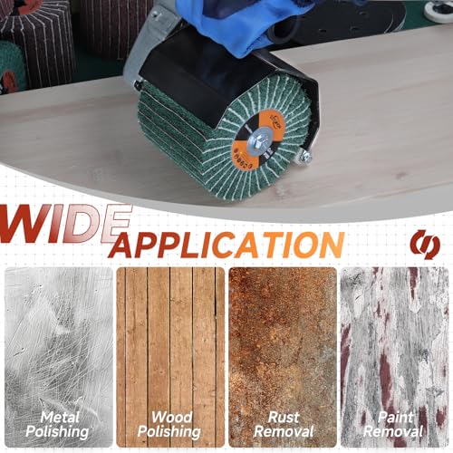 Surface Conditioning Tool 180 Grit Abrasive Drawing Polishing Drum - style: 180 grit with sandpaper