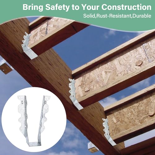 2x8 Joist Hangers 25PCS 20Gauge Rafter Bracket Double Shear Hanger