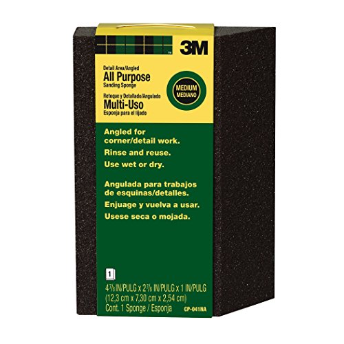 3Maa7|#3M CP041 S &Ing Sponge, Single Angle, 4.875 x 2.875 x 1", Medium Grit, 1/ Pack, 24per Case, - size: 24