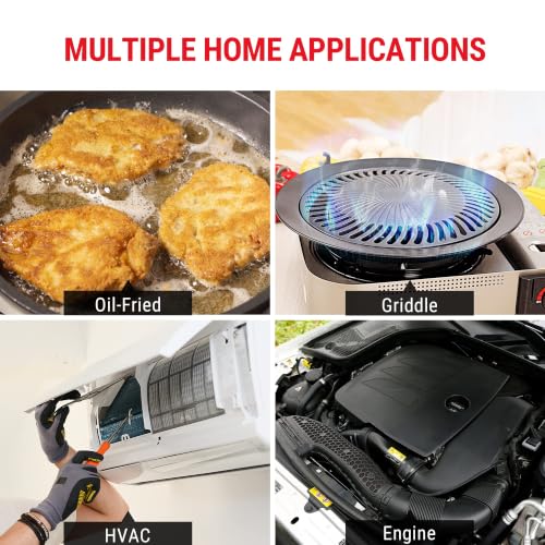 TempPro TempScan Mini-Sized Infrared Thermometer Gun for HVAC Engine BBQ - style: IR Thermometer with Laser