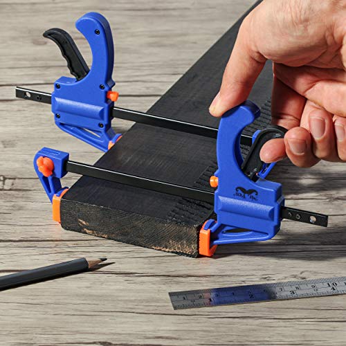 Mr. Pen- Bar Clamps for Woodworking, 4", 2 Pack, Blue - style: 4 Inch