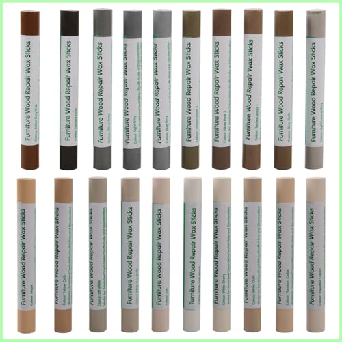 Furniture Markers Touch Up, 20 Colors Wood Filler Sticks- Curry Gray Series - color: Curry Gray Series