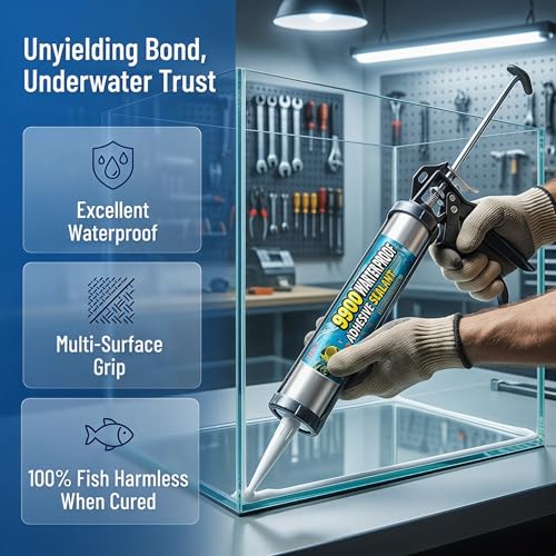 Tylove 9900 Silicone Waterproof Sealant for Roof, Wall, Fish Tank, RV & Metal Repair | Heat, Tear, Stretch & UV Resistant, Non-Toxic (Matte White) - color: Matte White