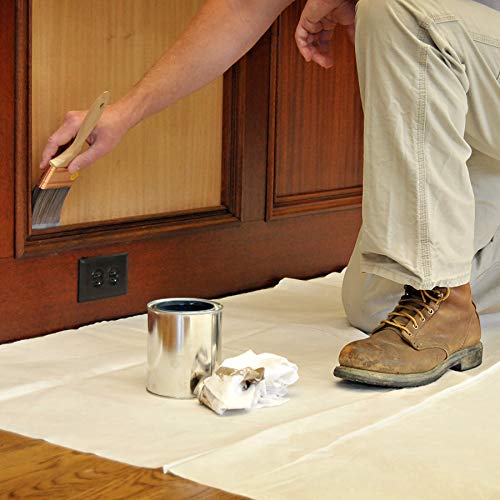 Trimaco SuperTuff Paper/Poly Drop Cloth, 9-feet x 12-feet - size: 9ft x 12ft