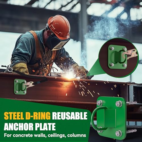 D Ring Anchor Plate, Reusable Concrete Anchor Plate, 1 Pack - color: 1 Pack