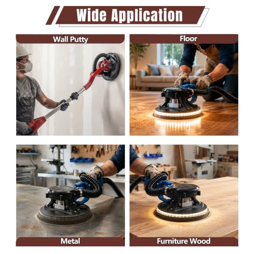 9 Inch Mesh Sanding Discs, 80-240 Grit Sandpaper for Drywall Sander