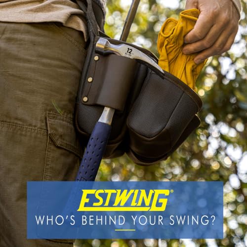 ESTWING Rip Hammer, 12oz Smooth Face, Shock Reduction Grip, E3-12S - size: 12 oz (Ounces)