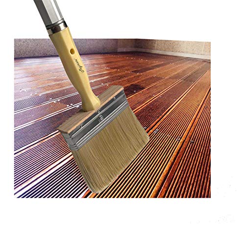 Magimate Deck Stain Brush, Wide Paint Brush for Fence & Limewash, 5 Inch