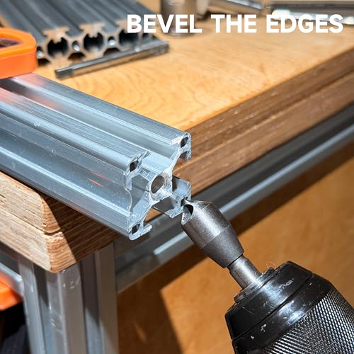 Upgrade Aluminum Profile Drill Guide Access Hole Drill Jig Step Drills - color: Blue-black