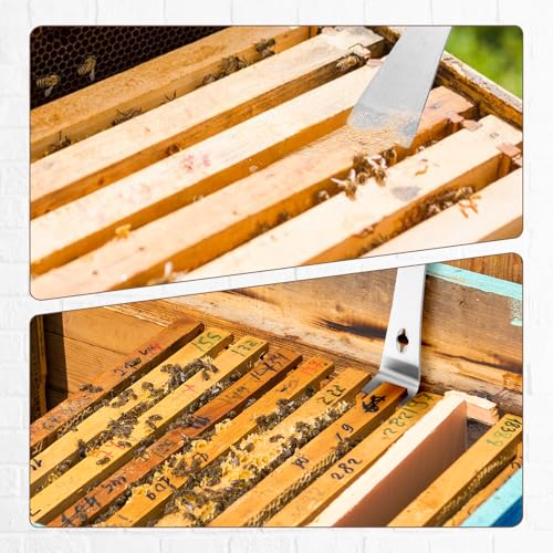 3PCS Pry Bar Scraper, Stainless Steel Bee Hive Tool Small Flat Pry Bar