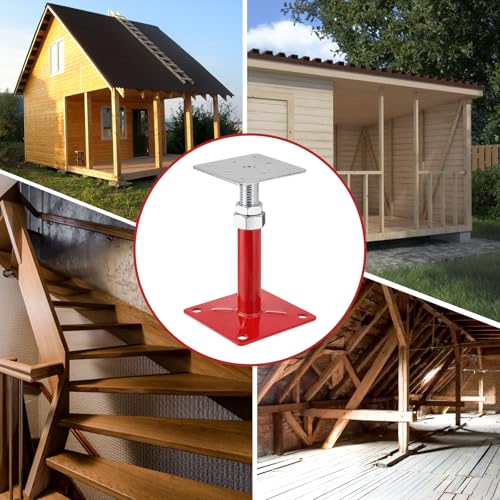 6PCS House Floor Jacks, 5-8" Height Range Adjustable Screw Jacks Post, Foundation Jacks for Leveling The Basement Floor, Load Capacity 5000lbs