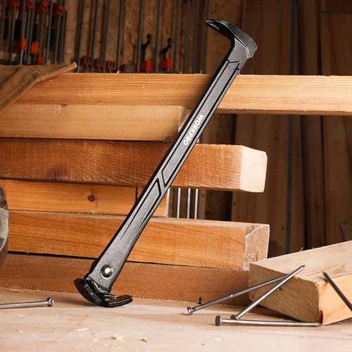 WORKPRO 13" Nail Puller, Cats Paw Pry Bar, Nail Remover Tool, Crowbar