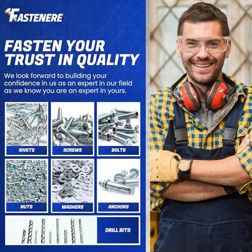 Fastenere Stainless Steel 18-8 Deck Screws - #10 x 3-1/2" (100 Pack) Wood Cutting Point, Square Drive, Partial Thread, Bright Finish for Wood, Exterior, Decking, Composite, Fencing, Type 17 Point - style: #10 x 3-1/2"