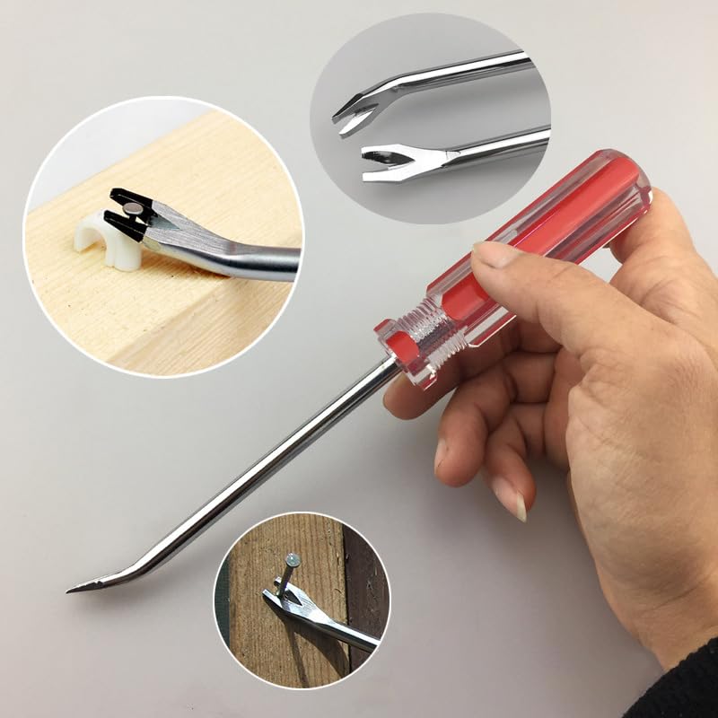 Upholstery and Construction Staple Remover with Tack Puller Tool, Nail Puller, Carpet Remover, for Removing All Kinds of Staples for Furniture, Wooden Case, Carton, Floor, Photo Frame (3pcs) - style: Style4