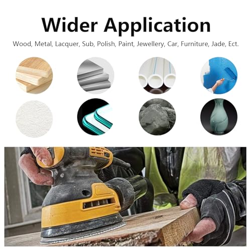 5 Inch Sanding Disc Hoop and Loop Mesh Abrasive Dust Free Anti-Blocking Net Sandpaper 30 Pieces 80 Grit Sanding Sheets for Drywall Sander,Auto Body, Wood, Metal - style: 80 Grit