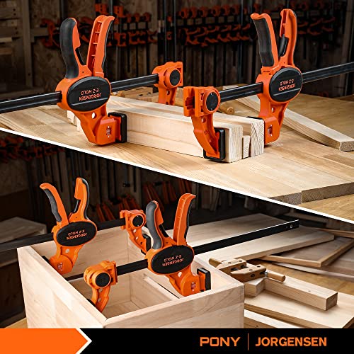 JORGENSEN E-Z Hold 2-Pack 12" 300LBS Load Indicator Woodworking Bar Clamps