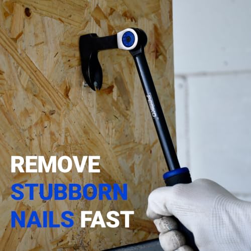 10" Nail Puller Pry Bar, Indexing Crowbar Multi-Angle Wrecking Bar - size: 10"