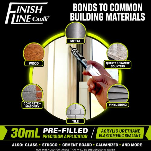 30mL Pre-Filled Precision Caulk Applicator Off WT 3-Pack - color: Off White