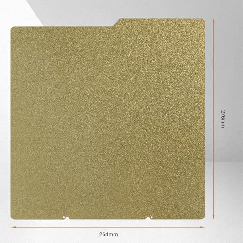 Double Sided Textured PEI Build Plate for Kobra S1 264x276mm Spring Steel Sheet Magnetic Heated Bed Plate - color: Double side PEI, size: 276*264mm Kobra S1