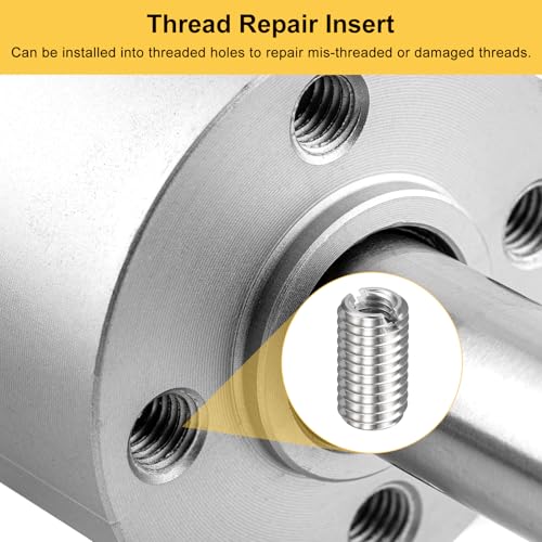 HARFINGTON 20pcs Thread Repair Inserts M8 x 1.25 Male to M5 x 0.8 Female Thread 15mm Long Stainless Steel Reducing Nuts Metric Self Tapping Sleeves Threaded Reducer Industrial Fasteners - size: M8 x 1.25 Male to M5 x 0.8 Female x 15mm