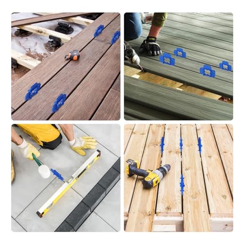 EEEKit 12 Pack Deck Spacers: 4 in 1 Deck Board Spacing Tool