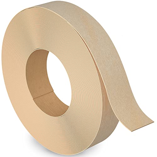 Birch Edge Banding, 1/2 inch x 50ft roll of Veneer Edge Banding Pre-glued Flexible, Wood Tape Banding for Cabinet Repair Furniture - color: Birch, size: 1/2"x 50ft