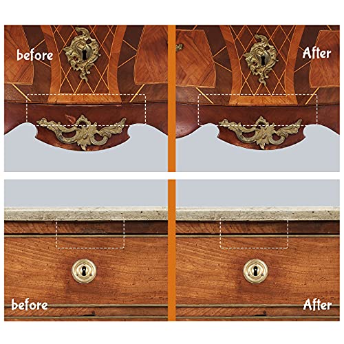 REALINN Wood Furniture Repair Kit 8 Dark Colors, Wood Fillers - color: Dark