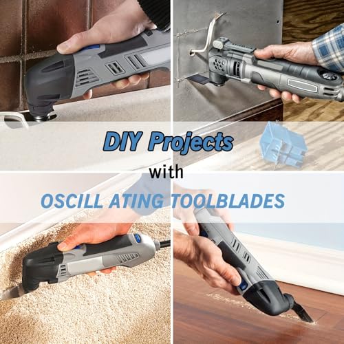 10pcs Oscillating Saw Blades Titanium Heavy-Duty Multitool Blades for Wood, Metal and Nail Cutting, Renovation and Demolition, Black - color: Multicolor