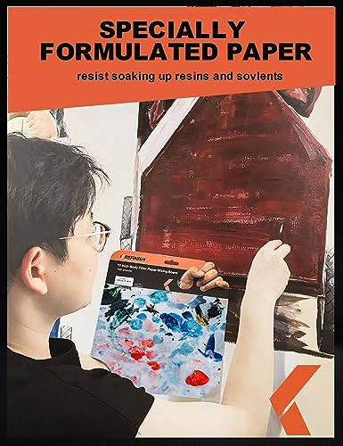 KREFINISH Body Filler Mixing Board Disposable Paper Mixing Board Sheets, Superior Mixing Pad for Contamination Free Body Filler Mixing, 100Pcs Solvent Resistant Tear-Off Quick-Mixing Papers - size: 11inch