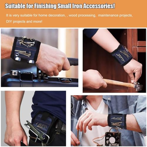 Magnetic Wristband Mens Gifts Unique Tool for Holding Screws
