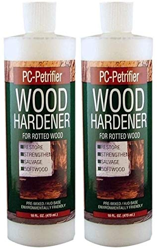 PC Products PC-Petrifier Water-Based Wood Hardener, 16 oz, Milky White 164440 (Two Pack 16 oz)