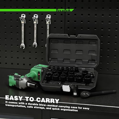 TecoTek 25PCS Impact Bolt Nut Extractor Kit, 1/2" & 3/8" Drive Bolt & Nut Remover Socket Tool Kit, Metric 8-27mm, CR-MO, Wheel Lock Removal for Extracting Damaged, Stripped Frozen Nuts & Screws