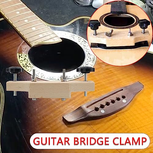 Maple Acoustic Guitar Bridge Clamp for Luthier Repair and Setup