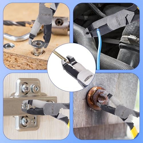 Multi-Function Screw Extractor Pliers, Non-Slip Screw Removal Tool, Extracts Stripped, Broken, Rusted Screws, Screw Pliers for Tightening, Loosening and Gripping Nuts and Bolts,Wire pliers