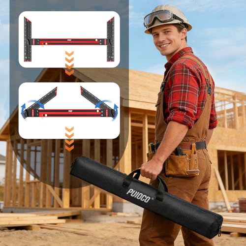 Stair Tread Template Tool - No Assembly Required Stair Tread Jig - color: LTC-A Black-001