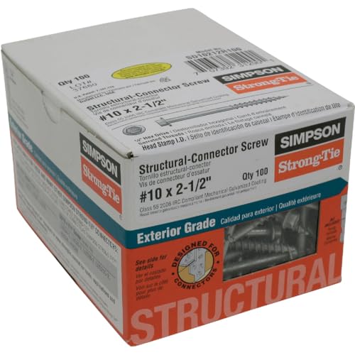 Simpson Strong-Tie SD10212R100-R Strong-Drive SD Connector Screw, 25-Pack