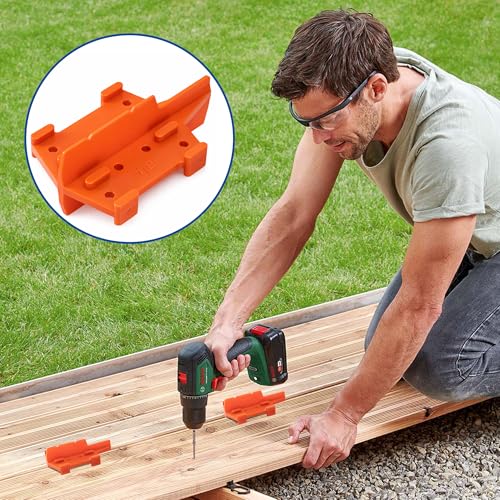 2 Pcs ABS Deck Board Spacer, 1/8 and 3/16 Inch Deck Board Spacing Tool - color: 2 Pcs