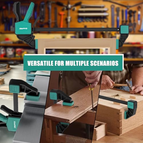 GRENPRO 8-Pack Bar Clamps for Woodworking, 12" and 6" Bar Clamps