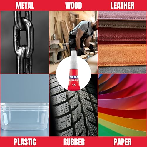 1 Gram (Pack of 24) Single Use Super Glue All Purpose - Superglue - Ca Glue Thick & Strong Adhesive for DIY Craft, Ceramics, Frame, Leather, Metal Etc - style: 1 Gram x 24 PCs Super Glue