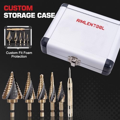 Hex Shank Cobalt Step Drill Bit Set - size: M35-6PC