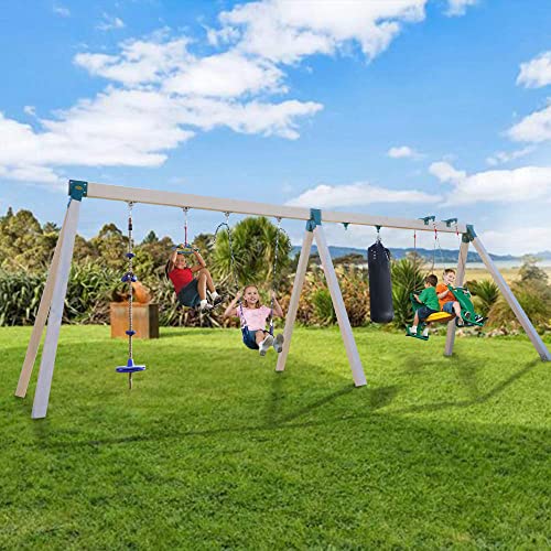 BETOOLL Heavy Duty Swing Hangers Swing Set Hardware Playground Porch Wooden Sets Indoor Outdoor Set of 4 - color: Silver 4pcs