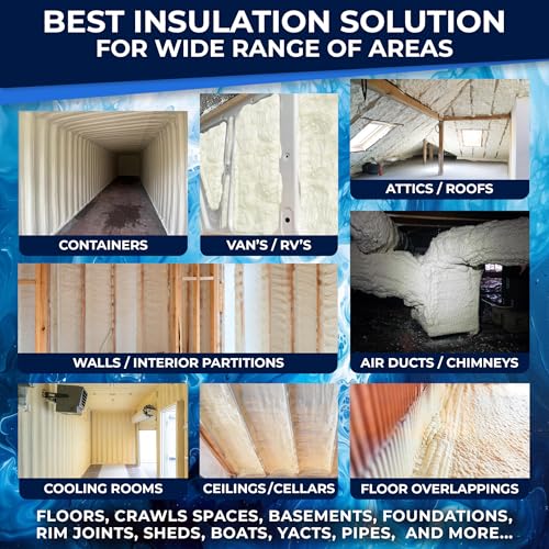 Magic Chems Spray Foam Insulation, Expanding Sealant, 2 Pack-25.4 oz