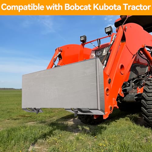 YINTATECH 3/8" Universal Quick Attach Mount Plate Compatible with Kubota and Bobcat Skid Steers and Tractors - size: 3/8 Inch