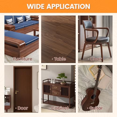 Wood Filler, Wood Putty, Wood Hole Filler, 16 Oz Walnut Wood Repair Kit - color: Walnut