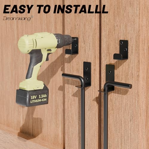 24" Heavy Duty Cane Bolt Gate Drop Rod Extra Thick Hardware Ground Latch for Wood PVC Vinyl Metal Fences Gates, Double Doors, Black Solid Steel-1 Pack - color: 24 Inch