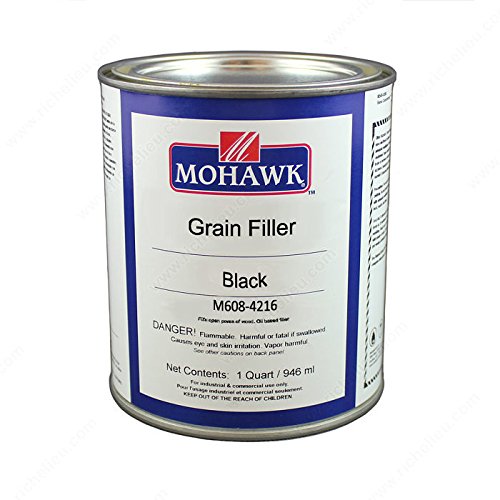 Grain Filler & Solvent, Volume 33 oz, Finish Black