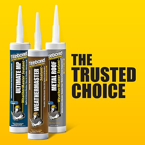 Titebond WeatherMaster Sealant Polymer Caulk, Gray – 46791, 9.5 Oz.